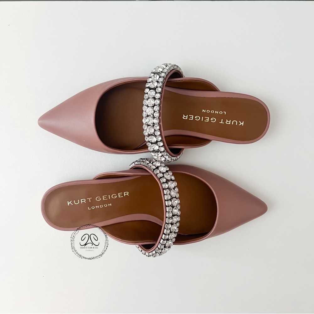 5.5 (36) NWOT Kurt Geiger RHINESTONE slides